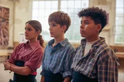 Manuela (Aina Martínez), Pol (Ot Serra Bas) und Steven (Nael Gamell Orejuela, v.l.) sind beste Freunde. Manuela (Aina Martínez), Pol (Ot Serra Bas) und Steven (Nael Gamell Orejuela, v.l.) sind beste Freunde.