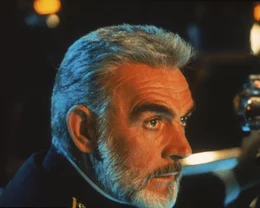 Der sowjetische U-Boot-Kapit&auml;n Ramius (Sean Connery) gibt Befehl zum Kurswechsel - gen Westen ...
