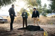 (v.l.n.r.) Special Agent Mike Franks (Kyle Schmid); Special Agent Lala Dominguez (Mariel Molino); Special Agent Bernard Randolf (Caleb Foote)