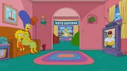 (v.l.n.r.) Lisa; Marge; Homer; Duffman (v.l.n.r.) Lisa; Marge; Homer; Duffman
