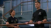 Tim Bradford (Eric Winter) and Lucy Chen (Melissa O'Neil) Tim Bradford (Eric Winter) and Lucy Chen (Melissa O'Neil)