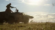 The "Dude's" riding off into the African savanna sunset. The "Dude's" riding off into the African savanna sunset.