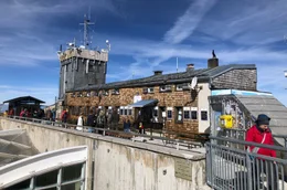 Das Restaurant auf der Zugspitze.