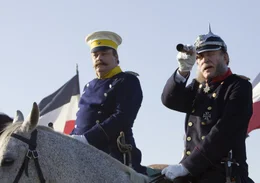 Von links: Otto von Bismarck (Torsten M&uuml;nchow) und Wilhelm I. (Michael Mendl).