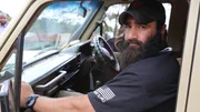 Oz in a vehicle. Oz in a vehicle.