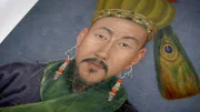 Tausende Kunstwerke gelangen nach dem Boxerkrieg von 1900-1901 aus China nach Europa, von denen sich ein Teil heute in deutschen Museen befindet, wie höchstwahrscheinlich dieses Offiziersporträt aus der Halle des Purpurglanzes. Tausende Kunstwerke gelangen nach dem Boxerkrieg von 1900-1901 aus China nach Europa, von denen sich ein Teil heute in deutschen Museen befindet, wie höchstwahrscheinlich dieses Offiziersporträt aus der Halle des Purpurglanzes.