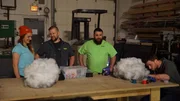 Rachel, Greg, and Lucas watch on skeptically as Chance assembles the clouds for Mayan build. Rachel, Greg, and Lucas watch on skeptically as Chance assembles the clouds for Mayan build.