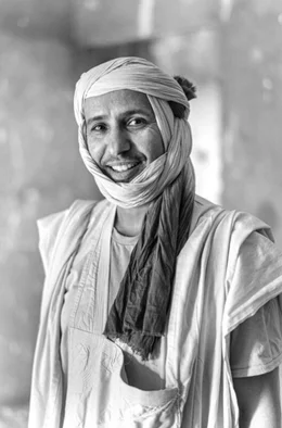 Mohamedou Slahi auf der Baustelle seines neuen Hauses in Nouakchott, Mauretanien.
