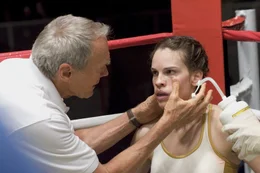 Frankie Dunn (Clint Eastwood), Maggie Fitzgerald (Hilary Swank)