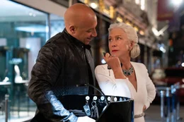 Vin Diesel (Dominic Toretto), Helen Mirren (Queenie).