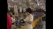 Fahrradproduktion in Shenzhen, ein amerikanisch-chinesisches Joint-Venture. Fahrradproduktion in Shenzhen, ein amerikanisch-chinesisches Joint-Venture.