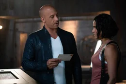 Dominic Toretto (Vin Diesel), Letty (Michelle Rodriguez)