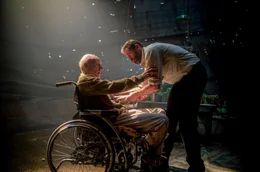 Logan Das m&auml;chtigste Gehirn der Welt ist nicht mehr unter Kontrolle: Patrick Stewart als Charles, Hugh Jackman als Logan  Copyright: SRF/2017 Marvel Twentieth Century Fox Film Corporation