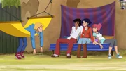 Die Freunde der Ranch: (v.l.) Nico, Angelo, Lena und Anna. Die Freunde der Ranch: (v.l.) Nico, Angelo, Lena und Anna.
