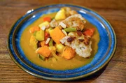 Rhöner Mehlklöße mit orientalischem Curry Rhöner Mehlklöße mit orientalischem Curry