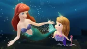 SOFIA THE FIRST - "Sofia the First: The Floating Palace" - Sofia and her family take to the high seas for a royal vacation in the first-ever "Sofia the First" primetime special, "Sofia the First: The Floating Palace," premiering SUNDAY, NOVEMBER 24 (7:00 p.m., ET/PT) on Disney Channel and THURSDAY, NOVEMBER 28 (7:00 p.m., ET/PT) on the 24-hour Disney Junior channel. The undersea adventure, in which Sofia is magically transformed into a mermaid, features a special appearance by Princess Ariel from "The Little Mermaid," voiced by Disney Legend Jodi Benson who reprises her iconic role from the animated film. The special also introduces a new character named Oona, a young mermaid voiced by Kiernan Shipka ("Mad Men"). (DISNEY JUNIOR) PRINCESS ARIEL, PRINCESS SOFIA SOFIA THE FIRST - "Sofia the First: The Floating Palace" - Sofia and her family take to the high seas for a royal vacation in the first-ever "Sofia the First" primetime special, "Sofia the First: The Floating Palace," premiering SUNDAY, NOVEMBER 24 (7:00 p.m., ET/PT) on Disney Channel and THURSDAY, NOVEMBER 28 (7:00 p.m., ET/PT) on the 24-hour Disney Junior channel. The undersea adventure, in which Sofia is magically transformed into a mermaid, features a special appearance by Princess Ariel from "The Little Mermaid," voiced by Disney Legend Jodi Benson who reprises her iconic role from the animated film. The special also introduces a new character named Oona, a young mermaid voiced by Kiernan Shipka ("Mad Men"). (DISNEY JUNIOR) PRINCESS ARIEL, PRINCESS SOFIA
