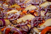 Rhöner Ploatz mit Kürbis, Birne und Walnuss Rhöner Ploatz mit Kürbis, Birne und Walnuss