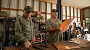 Mark Rogers and Huck Stewart in the workshop making a copper still. Mark Rogers and Huck Stewart in the workshop making a copper still.