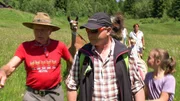 Harry Prünster bei einer Lamawanderung. Harry Prünster bei einer Lamawanderung.
