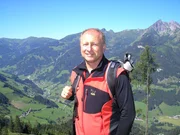Harry Prünster hoch über dem Grossarltal. Harry Prünster hoch über dem Grossarltal.