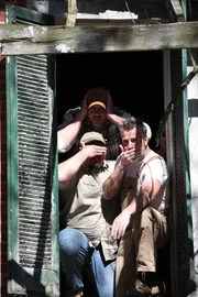 Jay, Mark and Dan - see no evil, hear no evil, speak no evil. Jay, Mark and Dan - see no evil, hear no evil, speak no evil.