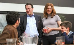 L-R: Jarek (Manuel Rubey), Bertschi (Robert Palfrader), Clara (Martina Gedeck), Beat (Laurens Yassemipour).