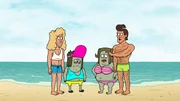 v.li.: Dan Diggs, Muscle Man, Starla, Steve