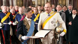 Alexander von Schleinitz (Volker Ranisch) und Otto von Bismarck (Torsten M&uuml;nchow)