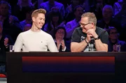 Rateteam-Kapit&auml;n Elton (r.) mit Rennfahrer David Schumacher (l.).