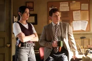 Special Agent Lala Dominguez (Mariel Molino, l.); Special Agent Bernard Randolf (Caleb Foote, r.)