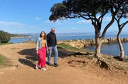 Gang zu Jacqueline Diffrings letzter Ruhestätte im Meer vor Cap d´Antibes. Gang zu Jacqueline Diffrings letzter Ruhestätte im Meer vor Cap d´Antibes.