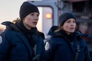 CHICAGO FIRE -- "Reckoning, Part 1" Episode 1415 -- Pictured: (l-r) Hanako Greensmith as Violet Mikami, Jocelyn Hudon as Lyla Novak -- (Photo by: Peter Gordon/NBC) CHICAGO FIRE -- "Reckoning, Part 1" Episode 1415 -- Pictured: (l-r) Hanako Greensmith as Violet Mikami, Jocelyn Hudon as Lyla Novak -- (Photo by: Peter Gordon/NBC)