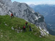 Harald Lesch auf dem Osterfelder Kopf mit Steady-Kameramann Stefan N&ouml;bauer, Assistent und Regisseur Alfons Sch&ouml;n.