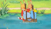 Karlchen und Monika spielen am Teich Schiffbrüchige. Karlchen und Monika spielen am Teich Schiffbrüchige.