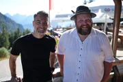 Von Links: Marcus Fahn und Ulrich M&uuml;hlbauer auf der Rohrkopfh&uuml;tte.