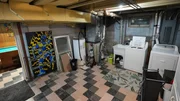 Basement of Joe and Jack's Technicolor Prison home before renovation