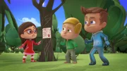L-R: Amaya/Owlette (voiced by Addison Holley), Gekko (voiced by Kyle Breitkopf), Catboy (voiced by Jacob Ewaniuk)