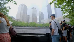 Nicholas Gorki am Ground Zero &ndash; sein Vater Sebastian wurde bei den Anschl&auml;gen am 11. September get&ouml;tet.