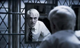 Draco Malfoy (Tom Felton) ist nicht so hartgesotten wie er glaubte.