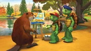 Franklins Tante möchte, dass Franklin und seine Freunde jeder ein kleines Kunstwerk schaffen. Franklins Tante möchte, dass Franklin und seine Freunde jeder ein kleines Kunstwerk schaffen.