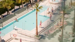 Hotelpool in Marbella.