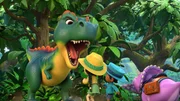 v.li.: T-Rex, Min, Miguel, Tango