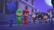 Firsr from left: Catboy, second from left: Gekko, third from left: Amaya, seconf from right: Kevin , thitd from right: Howler