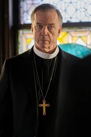 Pictured: Michael O&rsquo;Keefe as Archbishop Keane