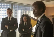 L-R: Andrew Rannells als Blair Pfaff, Regina Hall als Dawn Towner, Don Cheadle als Mo Monroe