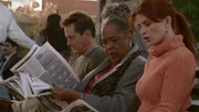 Andrew (John Dye), Tess (Della Reese) und Monica (Roma Downey) v.l. finden die reisserische Berichterstattung der Zeitung wenig erbaulich. Andrew (John Dye), Tess (Della Reese) und Monica (Roma Downey) v.l. finden die reisserische Berichterstattung der Zeitung wenig erbaulich.