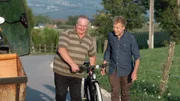 Josef Ra&szlig; mit Max M&uuml;ller in P&ouml;lling.