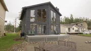 As seen on HGTV's Beach Hunters, homebuyers Gabe and Amy like the outdoor space at the Waters Edge House, but wish the neighbors weren't so close.