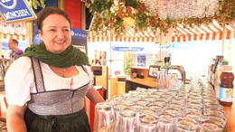Claudia Fahrenschon, Wirtin des Wei&szlig;bierkarussells.