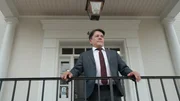 Contributor Jacque Hawk, Becky Sears' attorney, looking off camera to the right and standing outside his office, his hands on the rail in front of him. Building number visible next to his head. Exterior, landscape Contributor Jacque Hawk, Becky Sears' attorney, looking off camera to the right and standing outside his office, his hands on the rail in front of him. Building number visible next to his head. Exterior, landscape